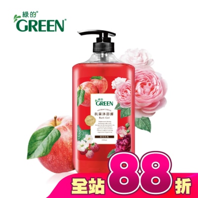 GREEN 綠的 - 綠的抗菌沐浴露1000ml-蘋果玫瑰