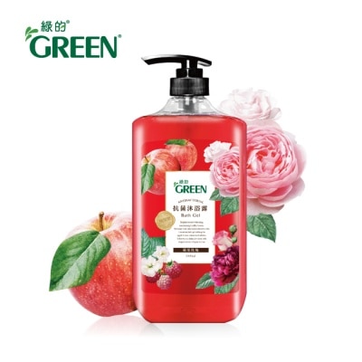 GREEN 綠的抗菌沐浴露1000ml-蘋果玫瑰