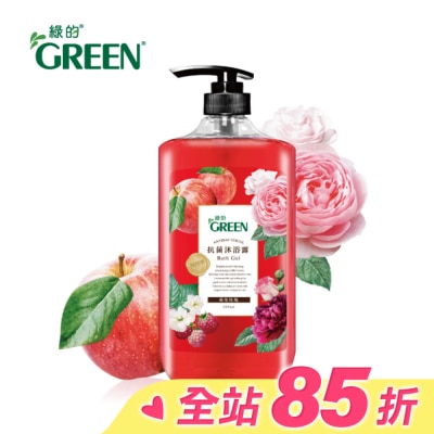 GREEN 綠的 綠的抗菌沐浴露1000ml-蘋果玫瑰