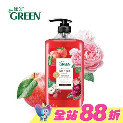 GREEN 綠的 - 綠的抗菌沐浴露1000ml-蘋果玫瑰