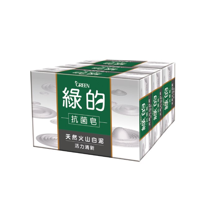 綠的抗菌皂100gX3入-活力清新