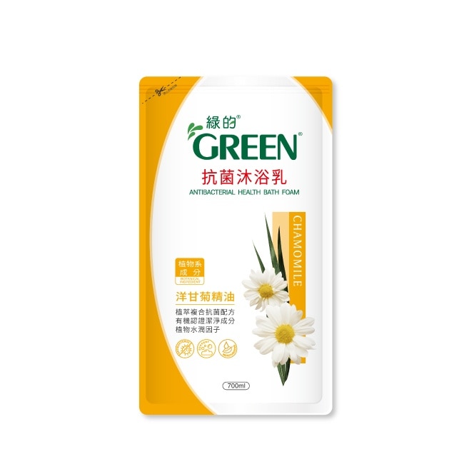 綠的抗菌沐浴乳洋甘菊精油-補充包700ml