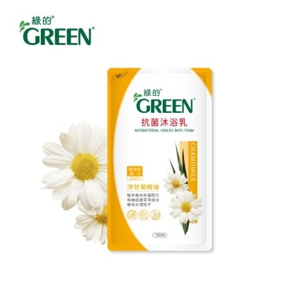 GREEN 綠的抗菌沐浴乳洋甘菊精油-補充包700ml