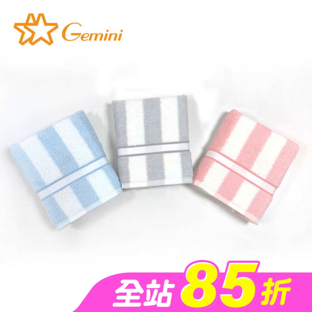 Miine簡約條紋色纱毛巾(SB581K)