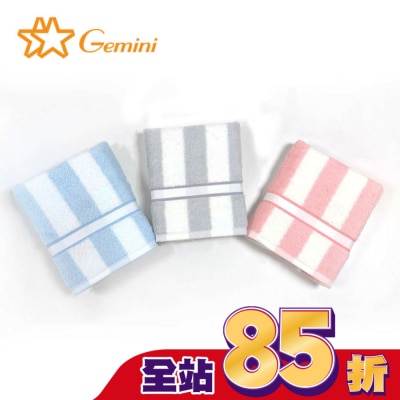 Miine Miine簡約條紋色纱毛巾(SB581K)