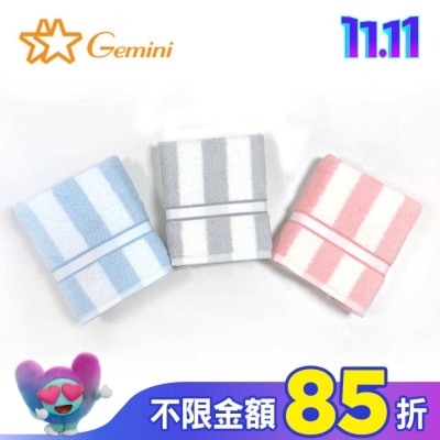 Miine Miine簡約條紋色纱毛巾(SB581K)