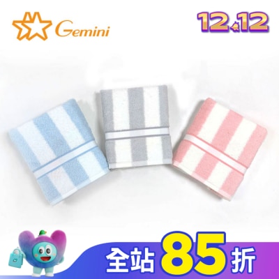Miine Miine簡約條紋色纱浴巾(SA581K)