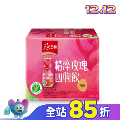 Quaker 桂格 天地合補精淬玫瑰四物飲120ml*6入