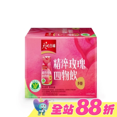 Quaker 桂格 - 天地合補精淬玫瑰四物飲120ml*6入