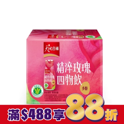 Quaker 桂格 天地合補精淬玫瑰四物飲120ml*6入