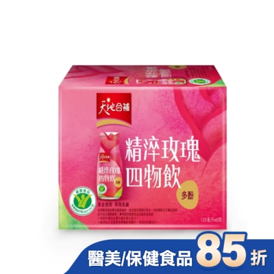 Quaker 桂格 天地合補精淬玫瑰四物飲120ml*6入
