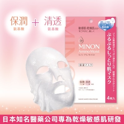 MINON MINON 蜜濃水潤保濕修護面膜(22ml x 4枚)