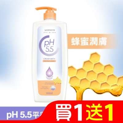 屈臣氏 屈臣氏pH5.5蜂蜜潤膚沐浴乳1000ml