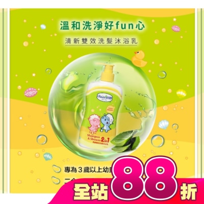 Baan貝恩 - 貝恩清新雙效洗髮沐浴乳400ml (二合一)