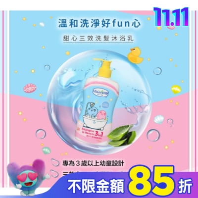 BAAN 貝恩甜心三效洗髮沐浴乳400ml (三合一)