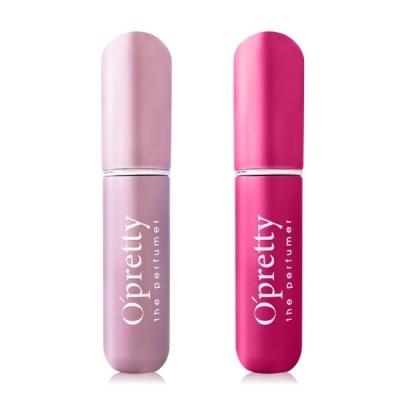 OPRETTY 歐沛媞 時尚金屬質感可充式鋁製香水噴霧隨身分裝瓶(粉色+玫紅)