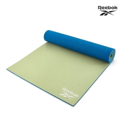 REEBOK Reebok-專業訓練雙色瑜珈墊(薄荷綠/藍)(6mm)