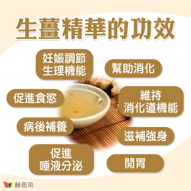 【赫而司】天然生薑精華(60顆*2罐)Ginger濃縮全素食膠囊(孕期調養、促進食慾幫助消化)