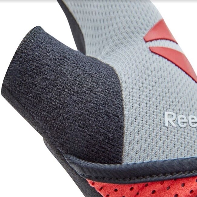 Reebok - 防滑短指訓練手套(紅)(M)