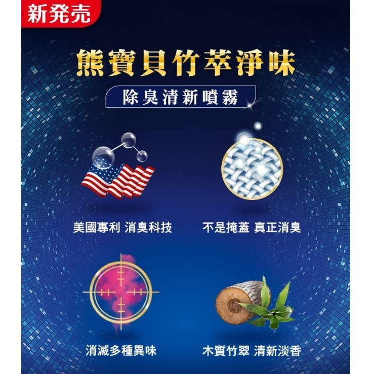 熊寶貝竹萃淨味 除臭清新噴霧 100ml image