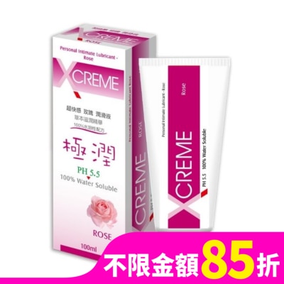 X-CREME 超快感-玫瑰潤滑液100ml 
