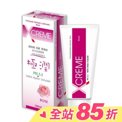 X-CREME 超快感-玫瑰潤滑液100ml&nbsp;