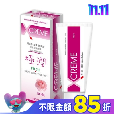 X-CREME 超快感-玫瑰潤滑液100ml 