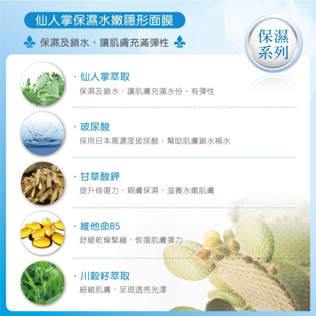 Annies Way 安妮絲薇 仙人掌保濕水嫩隱形面膜 10片/盒