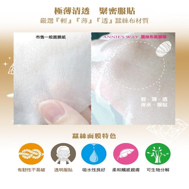 Annies Way 安妮絲薇 夢幻秘境系列胜肽薔薇賦活絲羽面膜10片/盒
