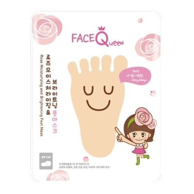 FaceQueen FaceQueen 玫瑰粉嫩白護足膜1入