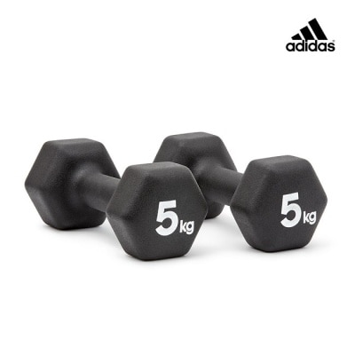 Adidas運動配件 Adidas Strength-六角訓練啞鈴(5kg)