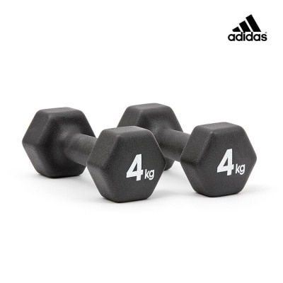 Adidas運動配件 Adidas Strength-六角訓練啞鈴(4kg)