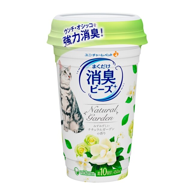 消臭大師 貓盆消臭粒-天然花園 450ml(9罐/箱)-箱購