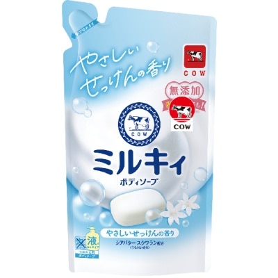 CLEAN牛乳石鹼 牛乳石鹼 牛乳精華沐浴乳補充包(清新皀香)360ML