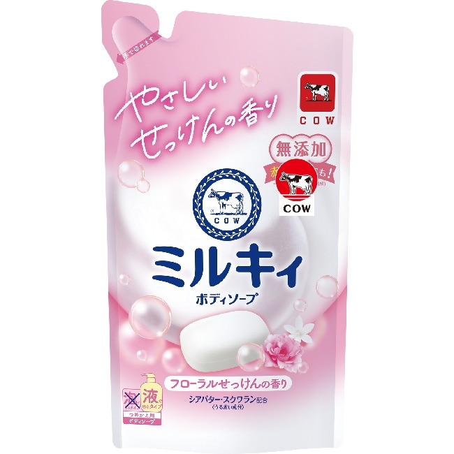 牛乳石鹼 牛乳精華沐浴乳補充包(玫瑰花香)360ML