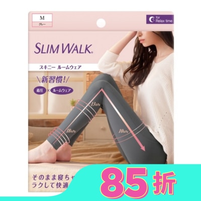 SLIMWALK SLIMWALK居家美腿壓力褲(灰色)M