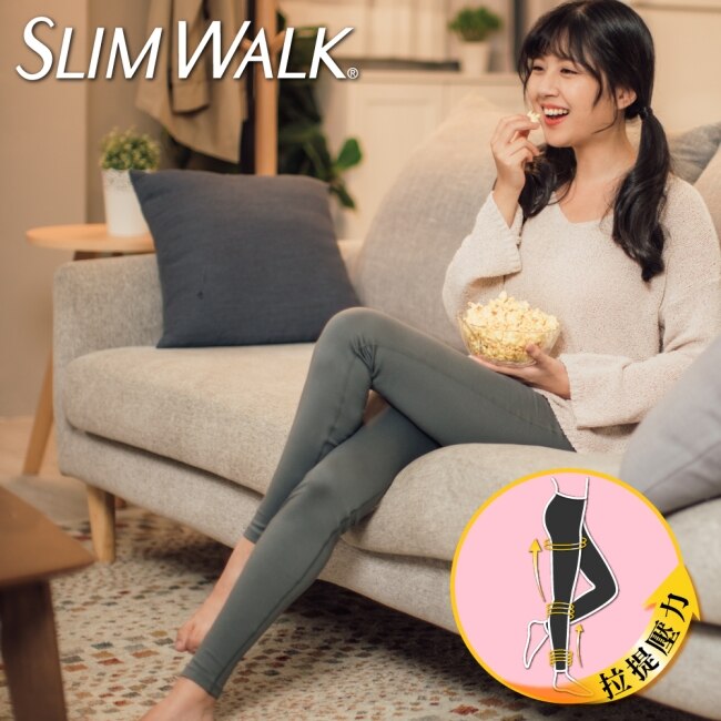 SLIMWALK居家美腿壓力褲(灰色)M