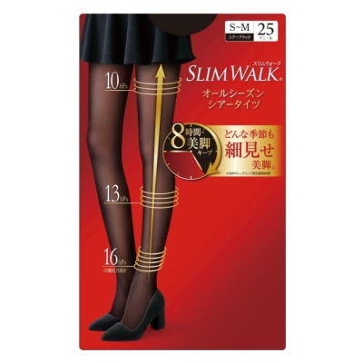 SLIMWALK - SLIMWALK超美腿 壓力褲襪(透膚)S-M