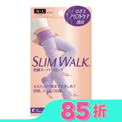 SLIMWALK SLIMWALK 5重拉提 睡眠美腿襪M-L