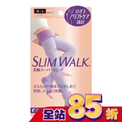 SLIMWALK SLIMWALK 5重拉提 睡眠美腿襪M-L