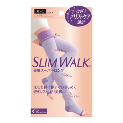 SLIMWALK - SLIMWALK 5重拉提 睡眠美腿襪M-L
