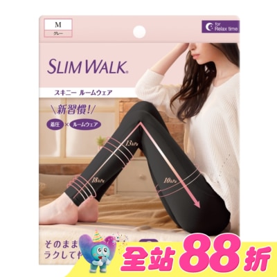 SLIMWALK - SLIMWALK居家美腿壓力褲(黑色)M