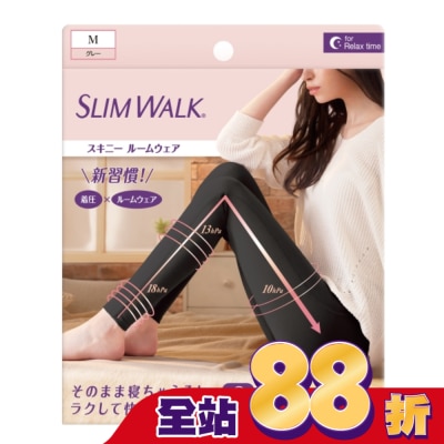 SLIMWALK - SLIMWALK居家美腿壓力褲(黑色)M