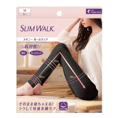 SLIMWALK - SLIMWALK居家美腿壓力褲(黑色)M