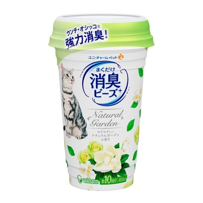 Unicharm Pet 消臭大師 貓盆消臭粒 天然花園香 (450 ml/ 罐)