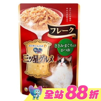 UNICHARM - 三星美食細嫩口感餐包鮪魚+鰹魚+雞胸肉