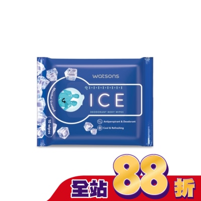 Watsons 屈臣氏 屈臣氏涼感體用柔濕巾10入