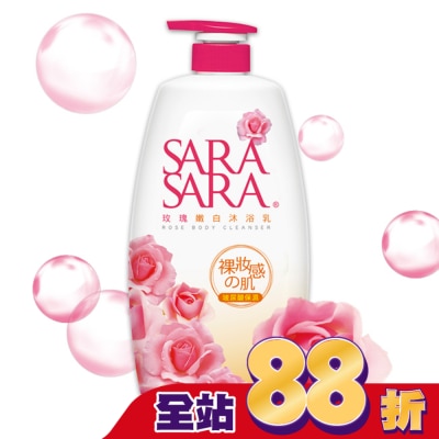 SARASARA 莎啦莎啦 莎啦莎啦-玫瑰嫩白沐浴乳1000g