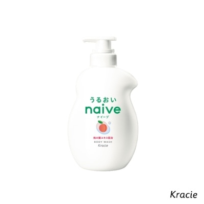 NAIVE Kracie 娜艾菩沐浴乳-保濕桃葉530mL(2023年娜艾菩系列換裝升級)