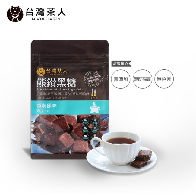 熊鑽黑糖磚-經典原味(17g*8入)